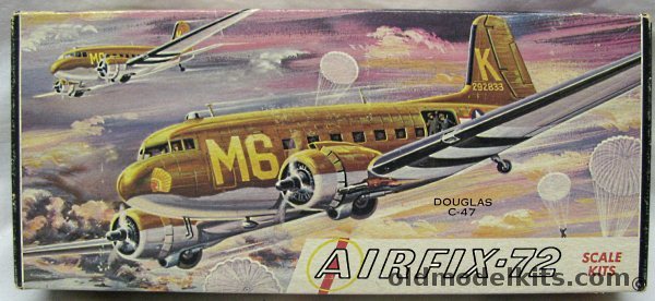 Airfix 1/72 Douglas C-47 with Paratroopers - Craftmaster Issue, 2-98 plastic model kit